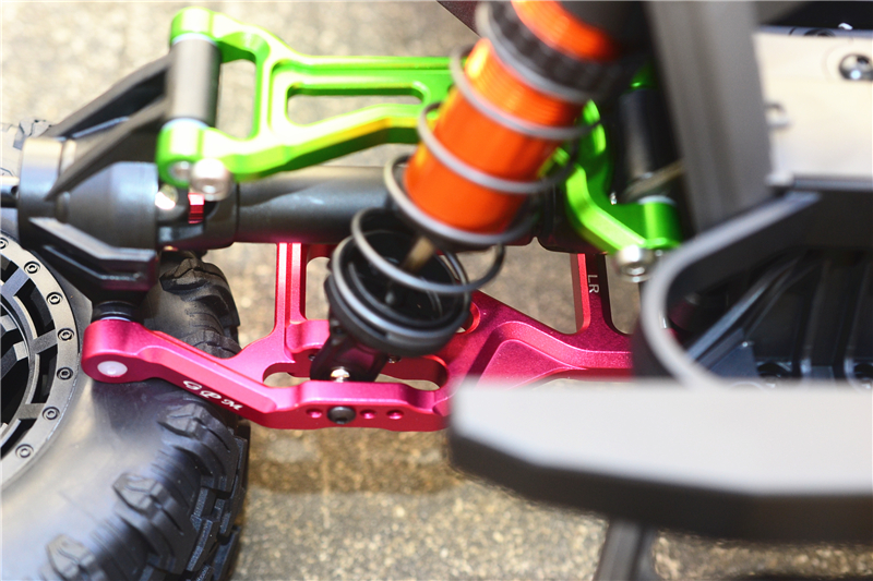 GPM Racing Blue Aluminum Lower Front or Rear Suspension Arms for Traxxas Maxx 4S (TXMS055F/R-B)