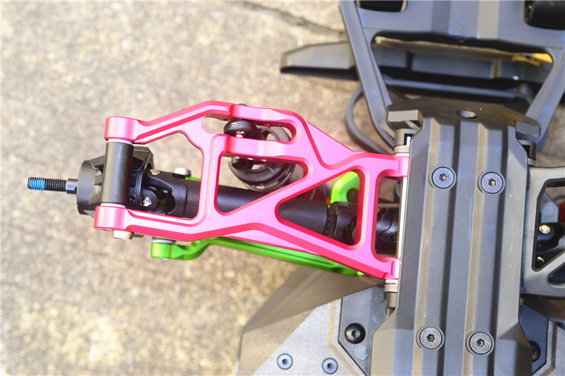 GPM Racing Gunmetal Aluminum Lower Front or Rear Suspension Arms for Traxxas Maxx 4S (TXMS055F/R-GS)