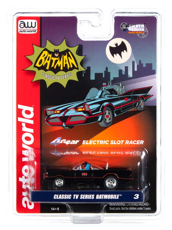 Auto World 4Gear 1966 Batmobile Batman TV HO Slot Car (SC358-3)