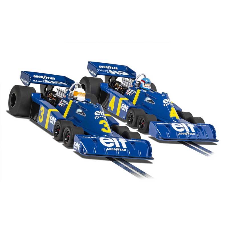 Scalextric Tyrrell P34 Swedish GP 1976 Twin Pack of 1/32 Slot Cars (C4084A)