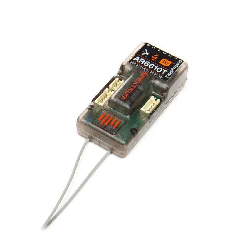 Spektrum AR6610T 6-Channel DSMX Telemetry Receiver (SPMAR6610T)