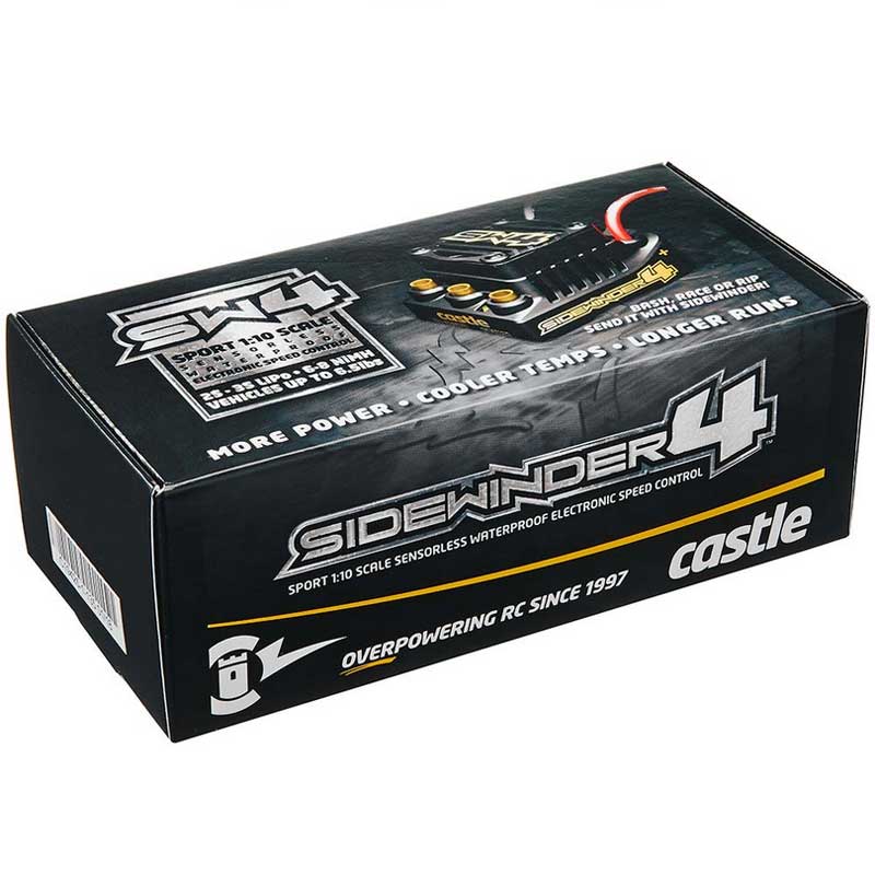 Castle Creations Sidewinder 4 Sensorless Waterproof ESC | Castle