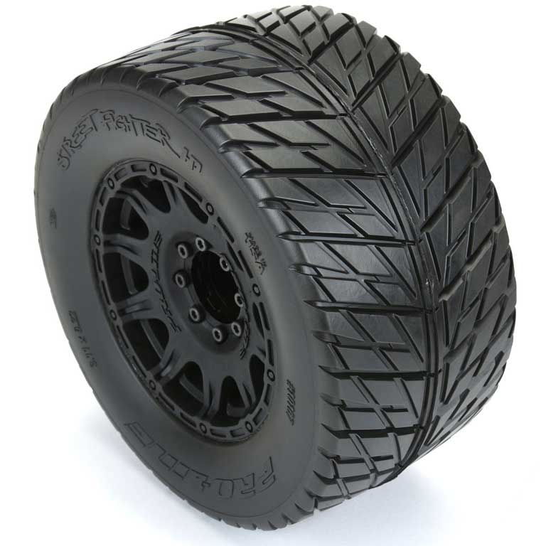 Pro-Line Street Fighter HP 3.8 Belted Tires on Raid 8x32 Wheels 17mm Hex (10167-10)