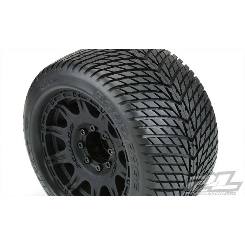Pro-Line Road Rage 3.8 Tires on Raid 8x32 17mm Removable Hex