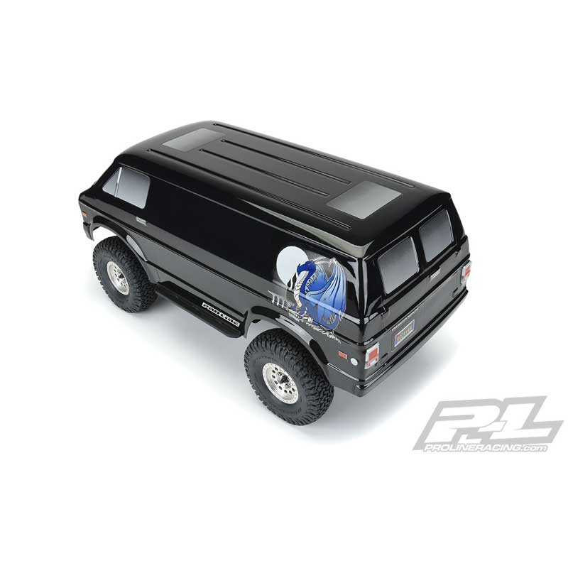 Pro-Line Tough-Color Black 70's Rock Van Rock Crawler Body 12.3" WB (3552-18)