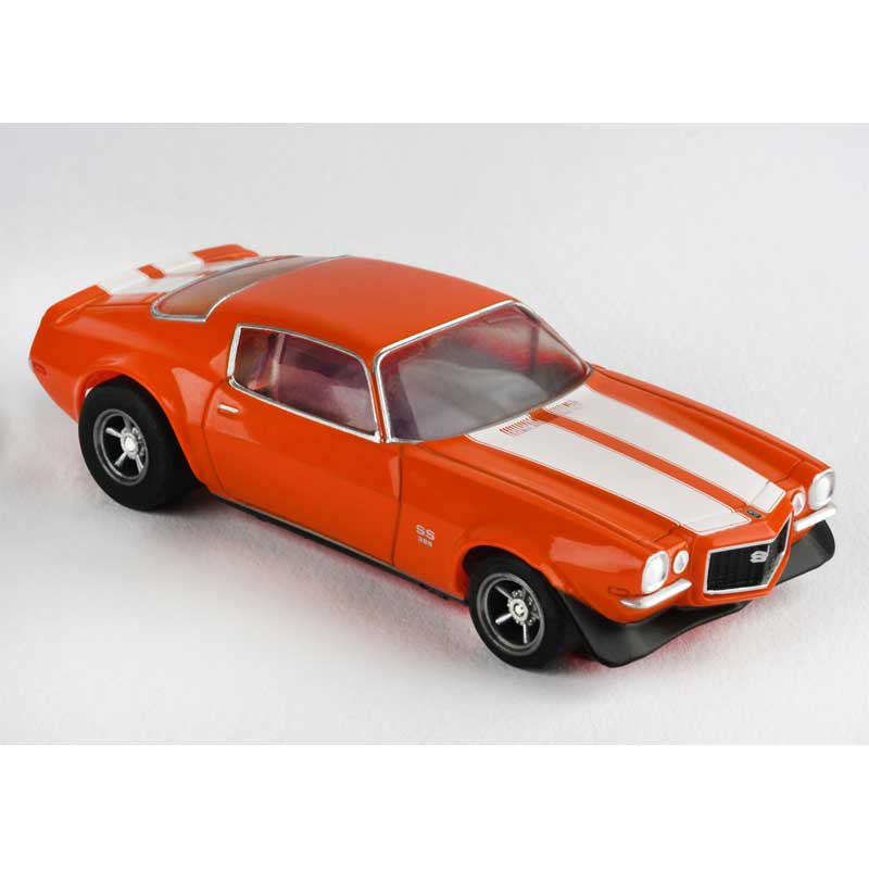 AFX Chevy Camaro SS396 Orange Mega G+ HO Slot Car with Clear Windows (22027)