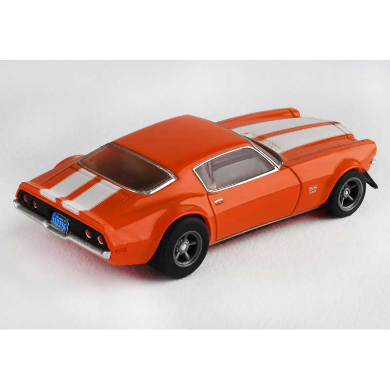 AFX Chevy Camaro SS396 Orange Mega G+ HO Slot Car w/Clear Windows
