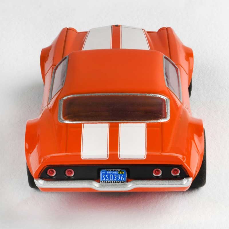AFX Chevy Camaro SS396 Orange Mega G+ HO Slot Car w/Clear Windows