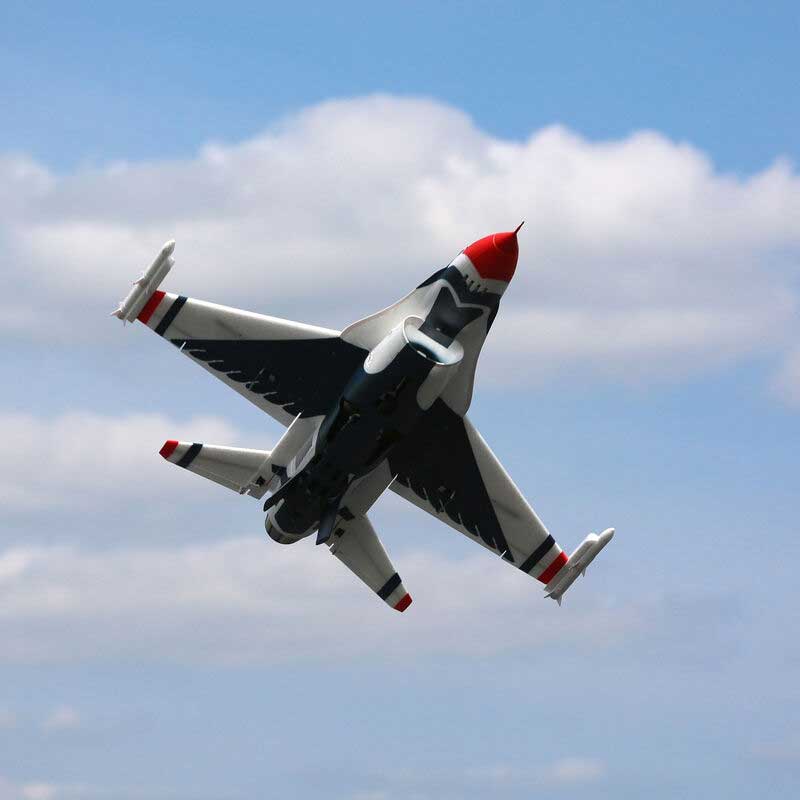 E-Flite F-16 Thunderbirds 70mm EDF Jet BNF Basic w/AS3X & SAFE Select (EFL78500)
