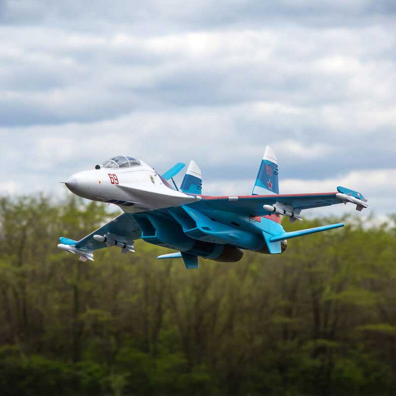 E-Flite Su-30 Twin 70mm EDF Jet BNF Basic w/AS3X & SAFE Select (EFL01050)