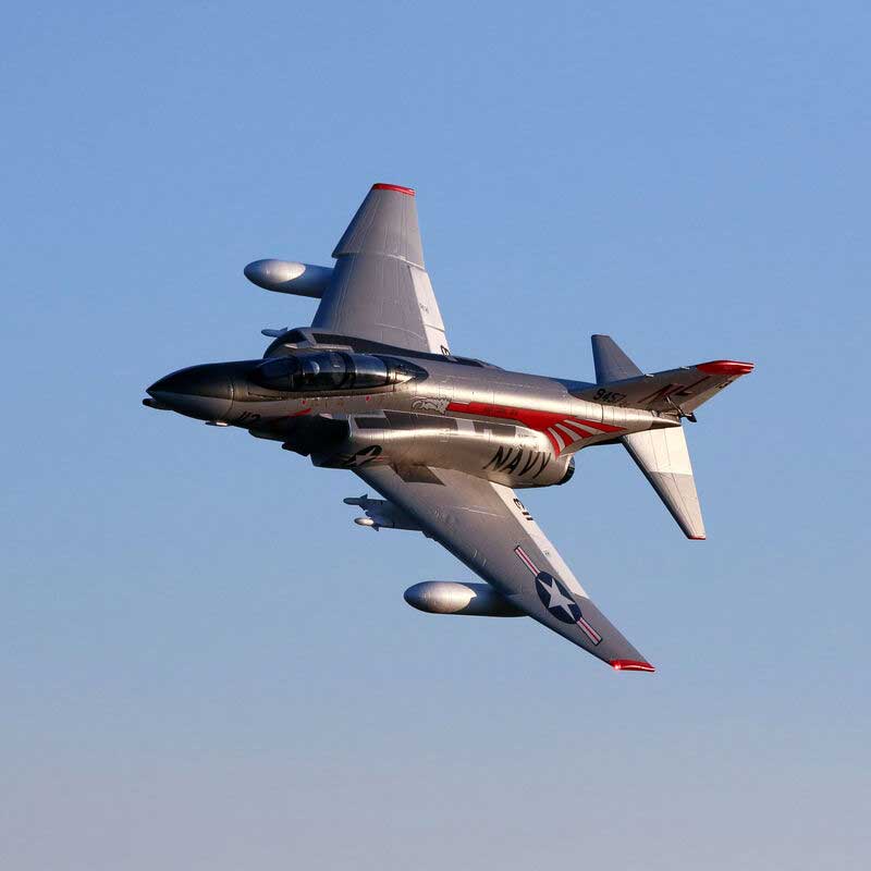 E-Flite F-4 Phantom 80mm EDF Jet BNF Basic w/AS3X & SAFE Select (EFL7950)