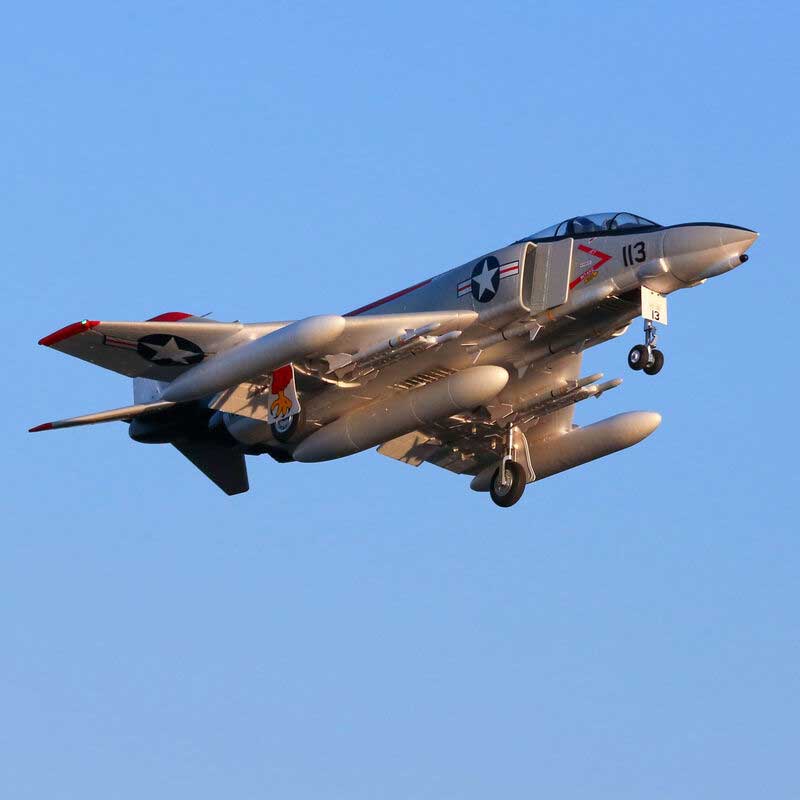 E-Flite F-4 Phantom 80mm EDF Jet BNF Basic w/AS3X & SAFE Select (EFL7950)