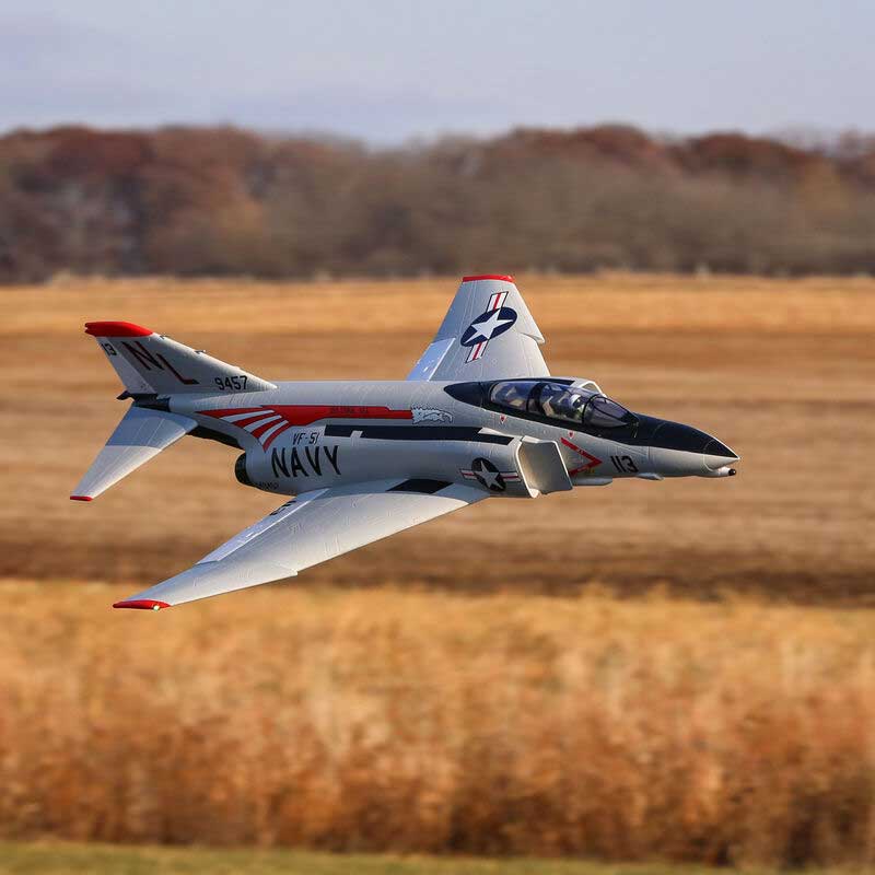 E-Flite F-4 Phantom 80mm EDF Jet BNF Basic w/AS3X & SAFE Select (EFL7950)