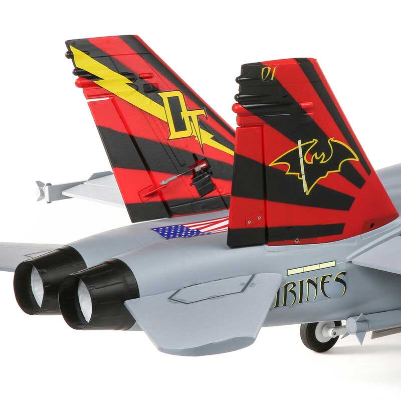 E-Flite F-18 80mm EDF Jet BNF Basic w/AS3X & SAFE Select (EFL3950)