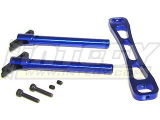 Integy Aluminum Front Body Mount (Blue): T-Maxx .15, 2.5, 3.3