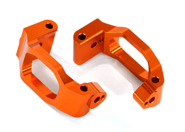 Traxxas Maxx Orange 6061-T6 Aluminum Caster Blocks C-Hubs w/4x22mm Pins (4), 3x6mm BCS (4), & Retainers (4) (8932A)