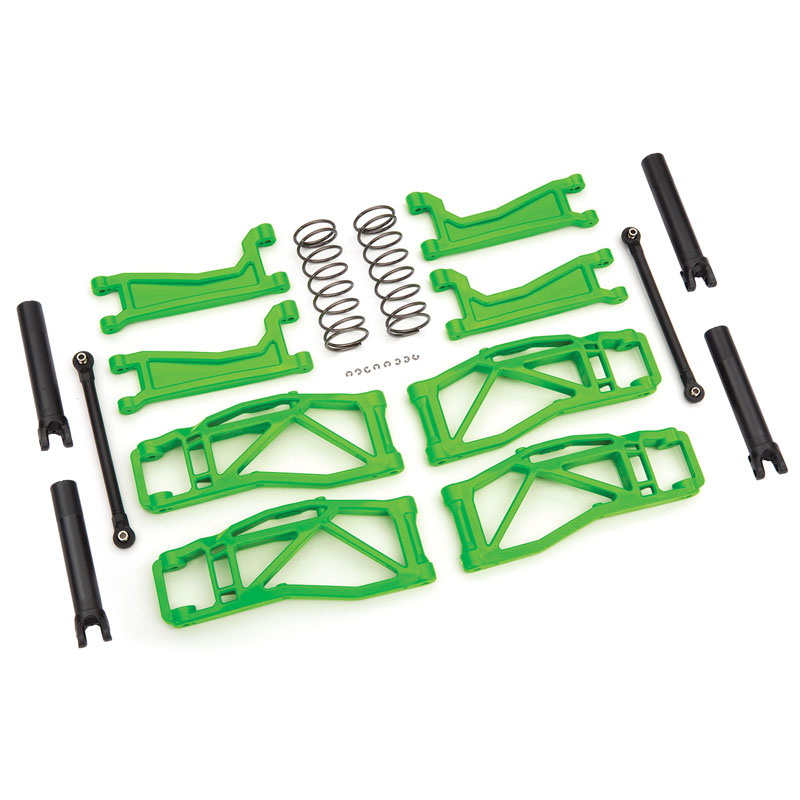 Traxxas Maxx 4S Green WideMaxx Suspension Kit  - Includes Front & Rear Suspension Arms, Front Toe Links, Rear Shock Springs (8995G)