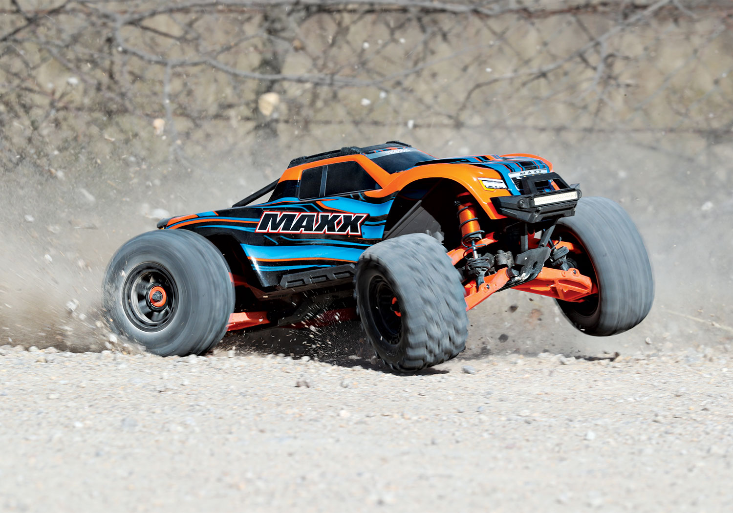 Traxxas Maxx 4S Orange WideMaxx Suspension Kit  - Includes Front & Rear Suspension Arms, Front Toe Links, Rear Shock Springs (8995T)