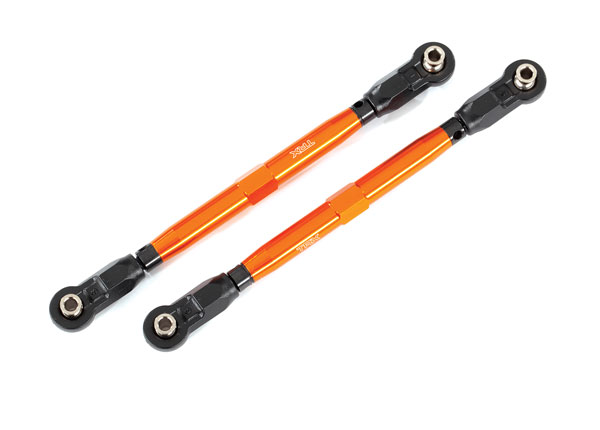 Traxxas Maxx TUBES Orange 6061-T6 Aluminum Toe Links for use with #8995 WideMaxx Suspension Kit (8997A)