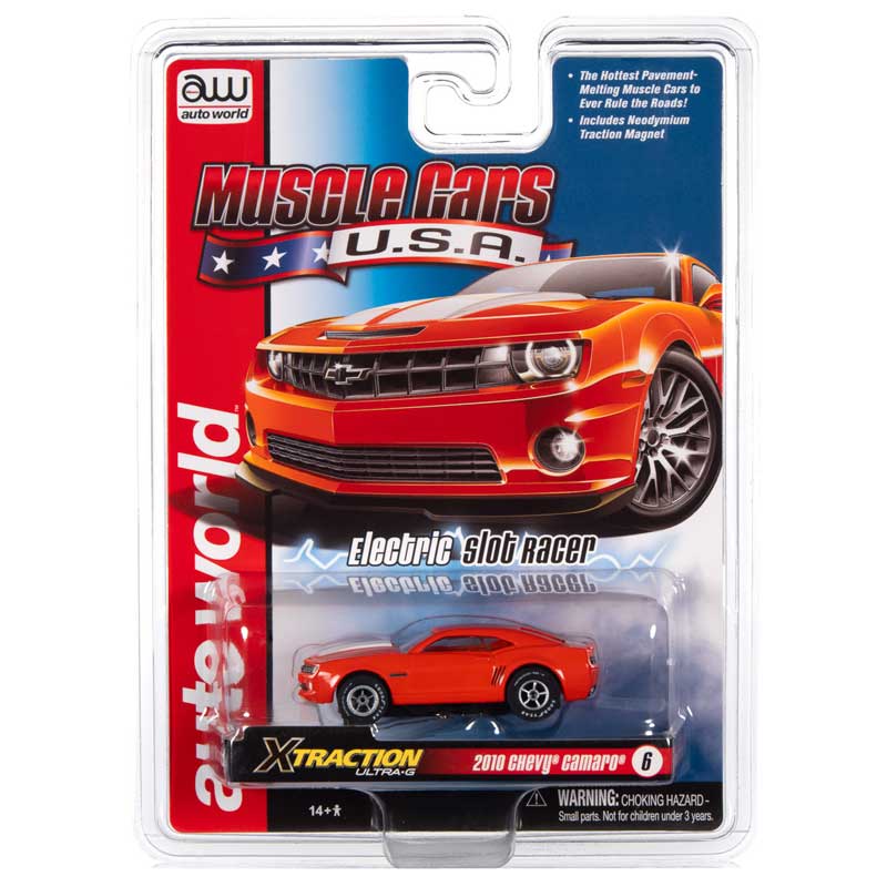 Auto World 2010 Chevrolet Camaro SS Orange Xtraction R30 HO Slot