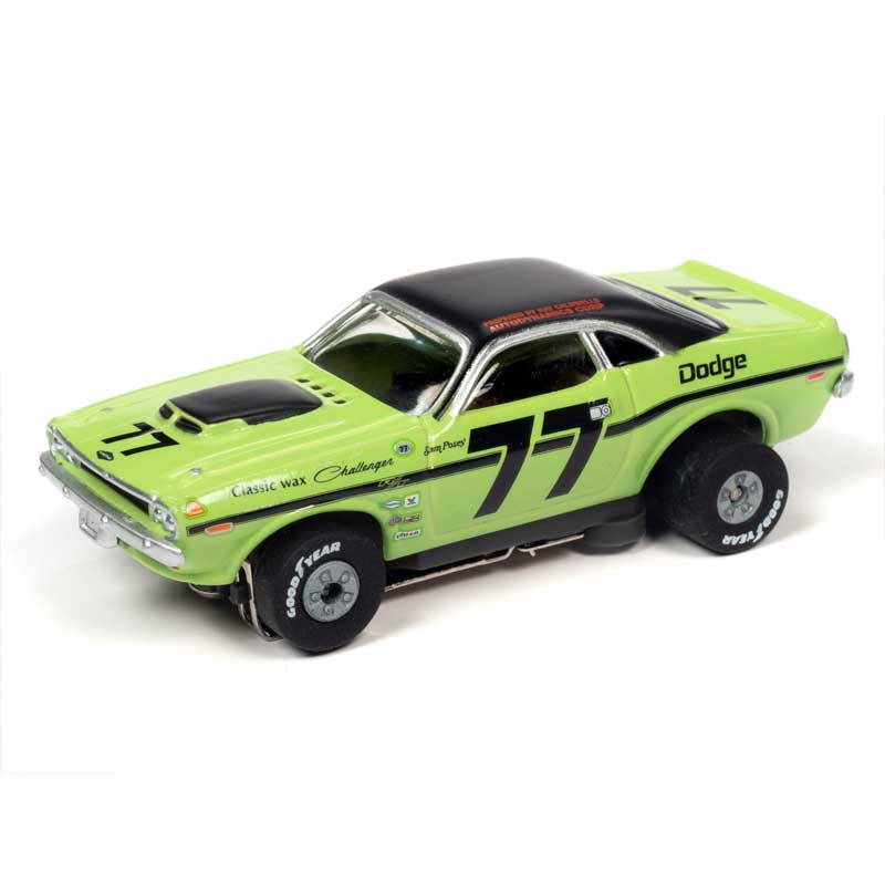 Auto World 1970 Dodge Challenger T/A Green Sam Posey Thunderjet HO