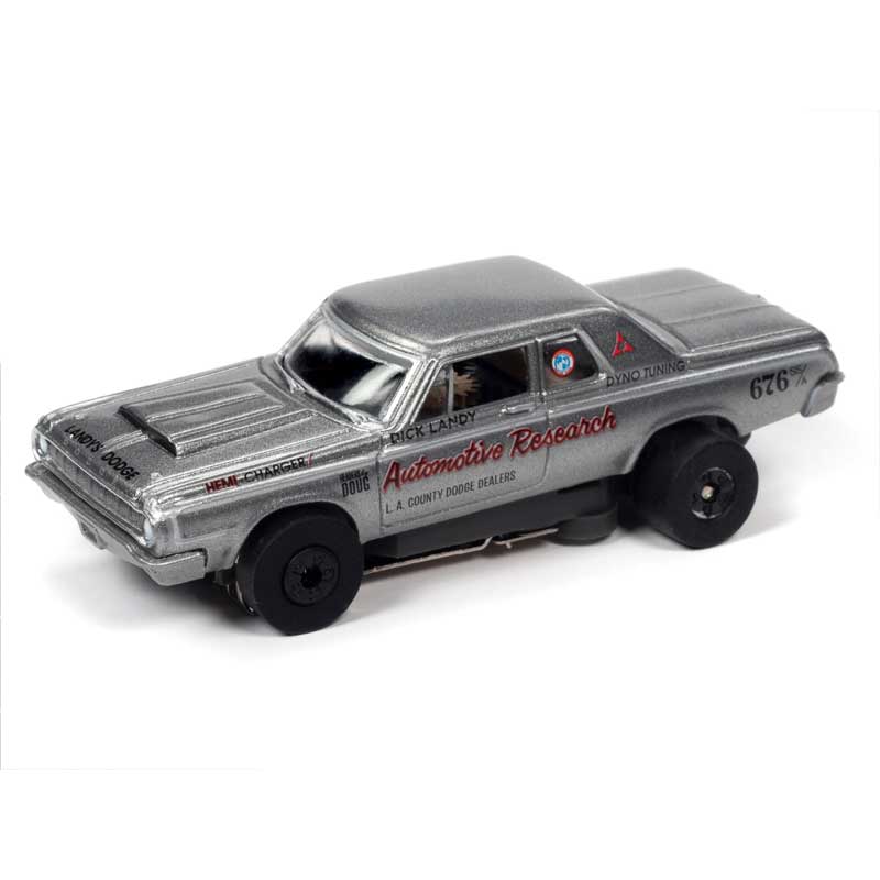 Auto World 1964 Dodge 330 Dick Landy Gray Thunderjet HO Slot Car (SC359-2)