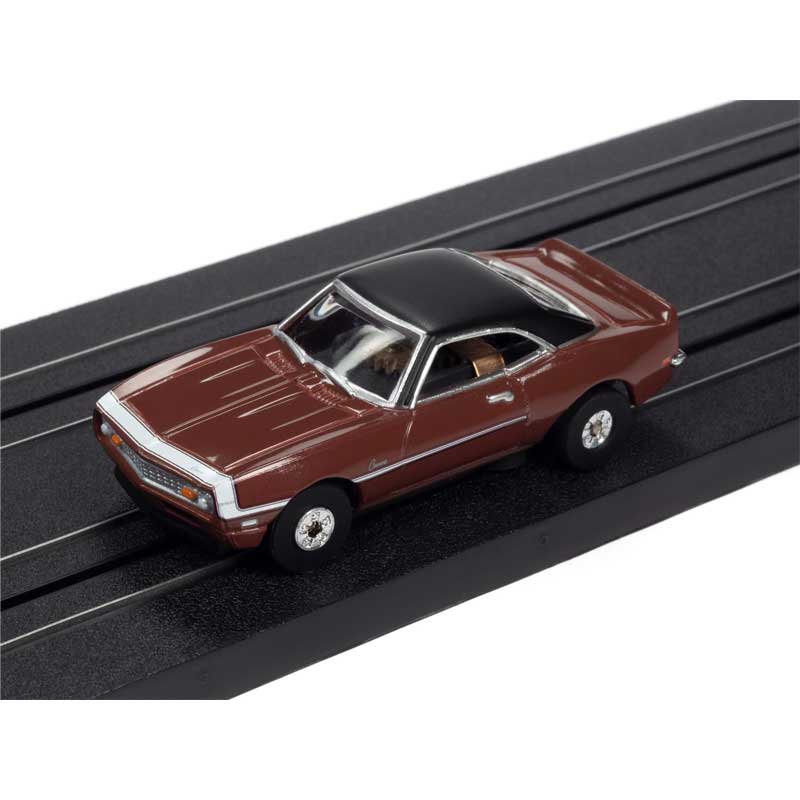 Auto World 1968 Chevrolet Camaro Z28 NICKEY Burgundy Thunderjet HO Slot Car (SC359-3)
