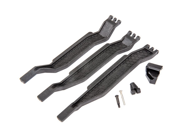 Traxxas Rustler 4x4 Battery Hold-Downs (3) w/Hardware (fits 6723R chassis with 162mm long battery compartment) (6726X)