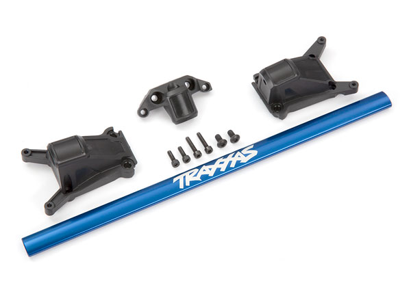 traxxasトラクサスRUSTLERvxlブラシレス2台パーツ多数アルミパーツ Traxxas Blue Aluminum Chassis Brace Kit for Rustler 4x4 & Slash