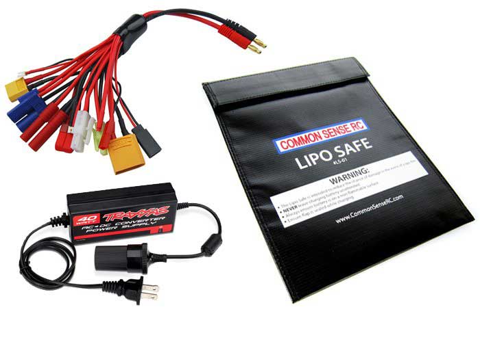 TRAXXAS 2985-2S PACK BATTERIE/CHARGEUR Lipo 2S (Comprend un chargeur Lipo/Nimh  et 1 batterie