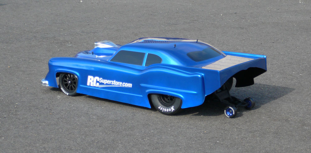 Traxxas Slash VXL Pro-Mod Blue Drag Car Left Rear