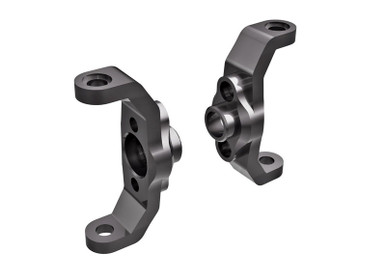 Traxxas Caster Blocks 6061-T6 Aluminum (Dark Titanium-Anodized) (Left