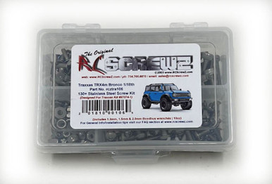 TRX - 美品 RC Screwz Traxxas TRX-4M Bronco (97074-1) Stainless Steel Screw Kit