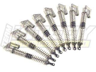 Integy MSR4 Piggyback Shock Set (8) (Silver): Sava