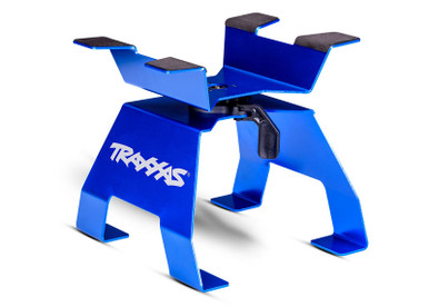 Traxxas Blue X-Truck RC Car & Truck Stand