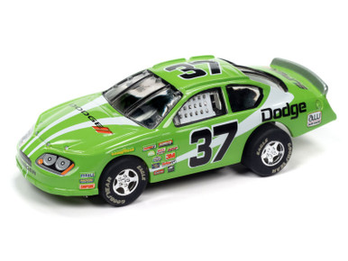 Auto World 2008 Dodge Charger Stock Car (Green) Super III HO Slot Car