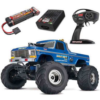 Traxxas BIGFOOT 2WD Heavy Duty RTR RC Truck w/Battery USB-C Charger