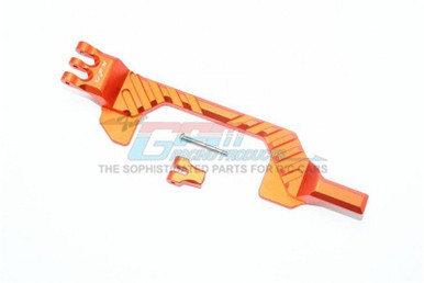 GPM Orange Aluminum Battery Hold-down for Rustler 4x4 VXL: Rustler 4x4 VXL