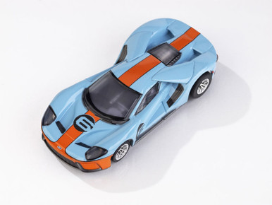 AFX Ford GT Heritage #6 Gulf Mega G+ HO Slot Car