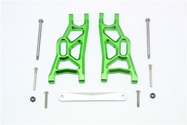 GPM Green Aluminum Front Suspension Arms fits 2WD Stampede Rustler