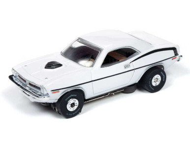 Auto World 1970 Plymouth Hemi Cuda White Thunderjet HO Slot Car