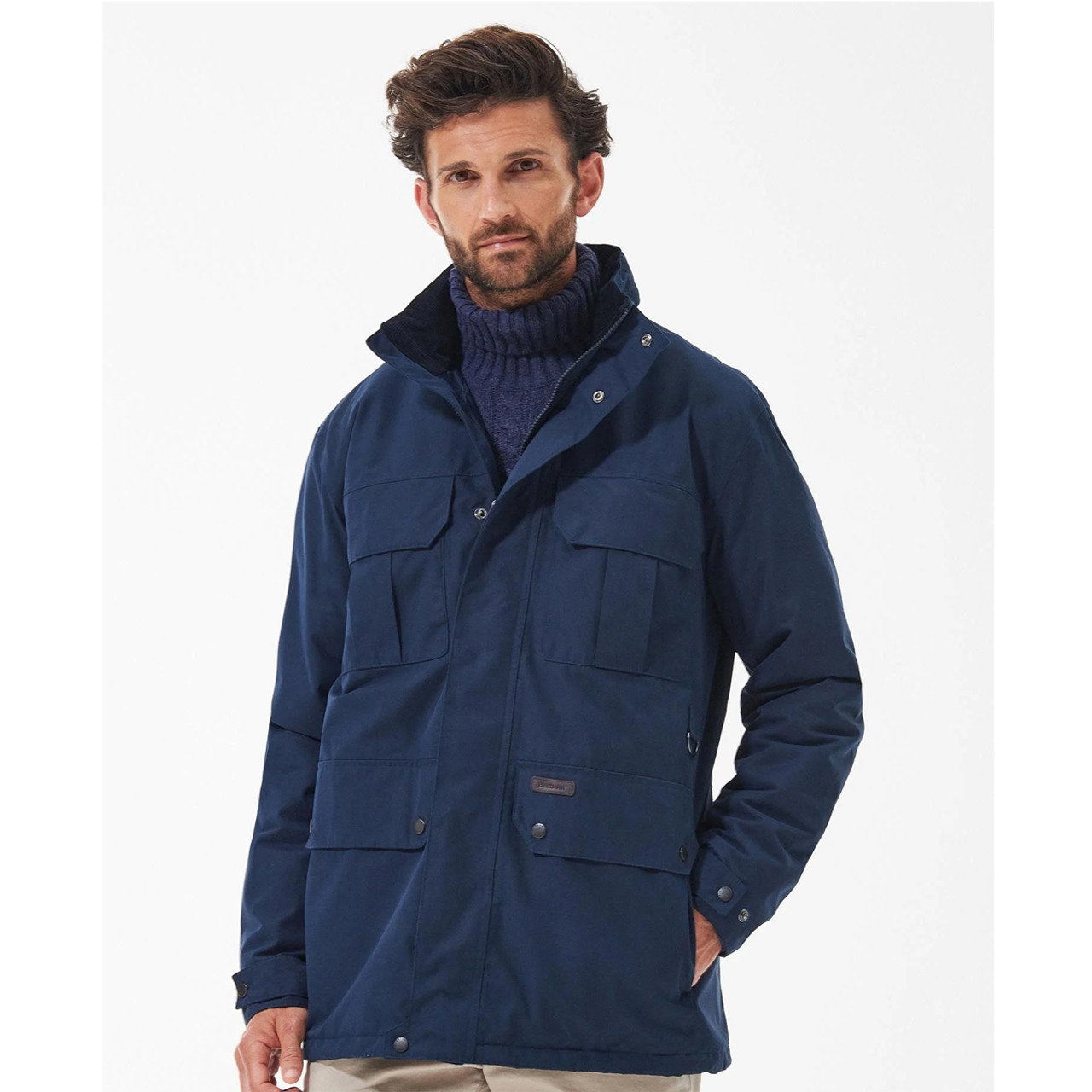 Barbour waterproof discount jacket mens navy