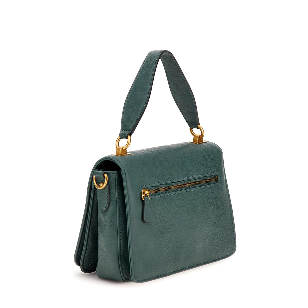 Guess Arja Top Handle Flap Bag Green | Kilkenny Design