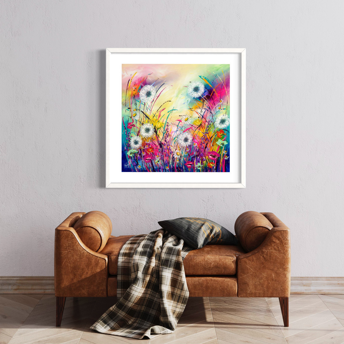 Emma Campbell Art Limited Edition 'Chasing Rainbows' Framed Print