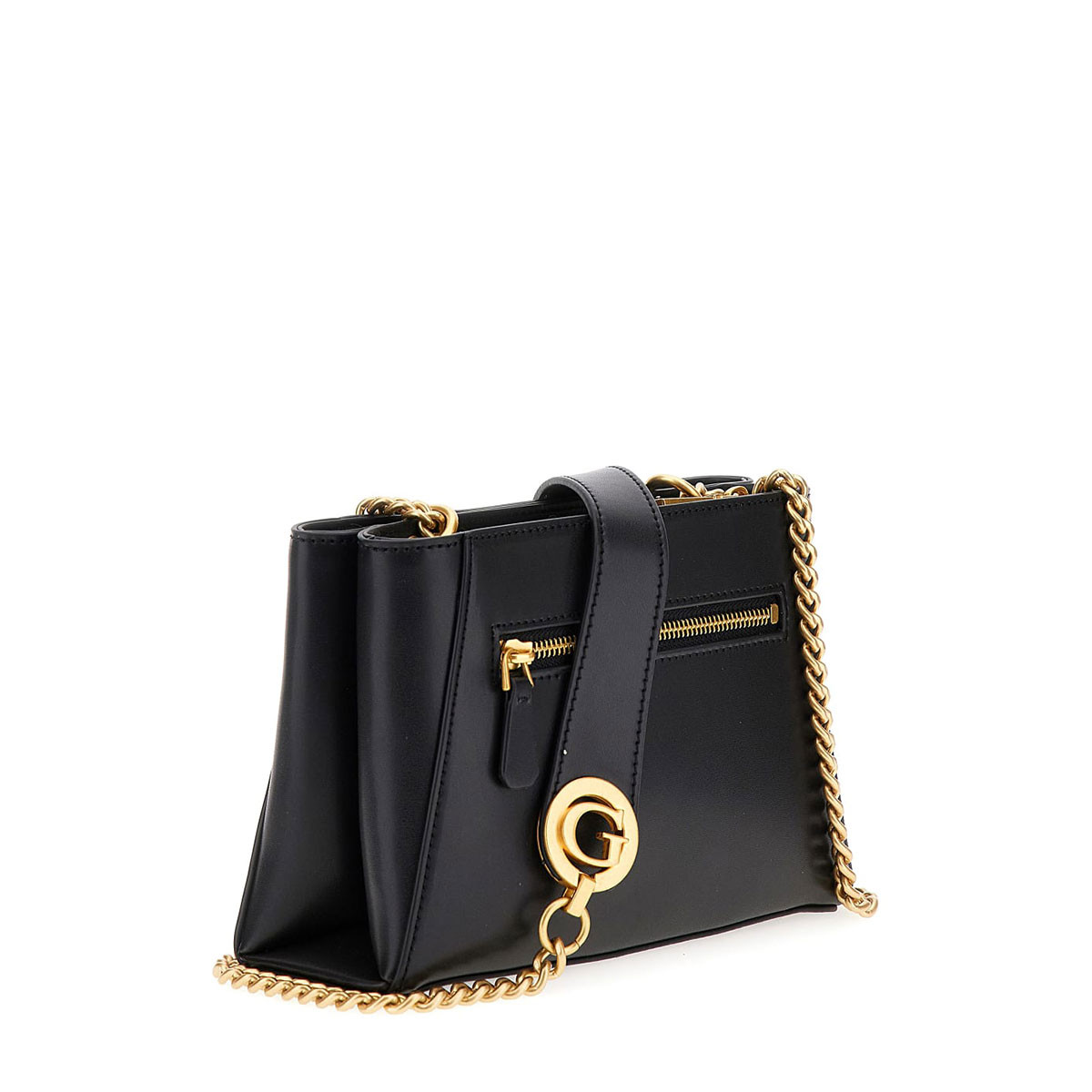 Masie Mini Two Compartment Crossbody Black Kilkenny Design - Main Image