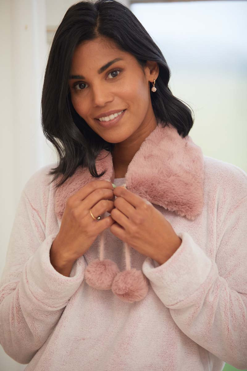 Plush Heated Neckwrap Pink Kilkenny Design