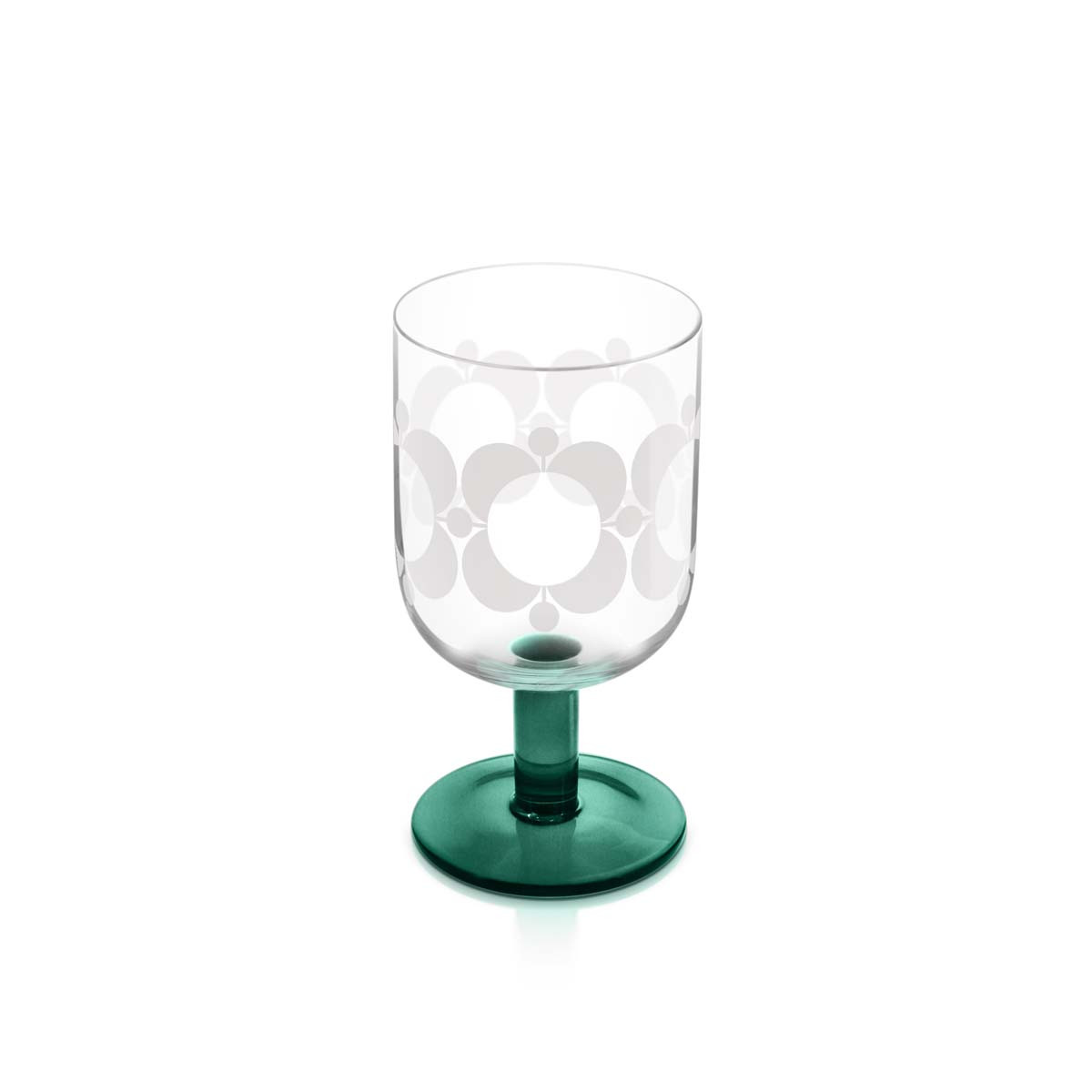 Orla Kiely Atomic Retro Flower Wine Glasses Set of 4 Kilkenny Design