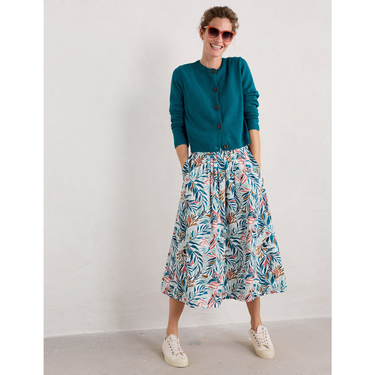 Cliff Road Skirt Kelp Forest Chalk | Kilkenny Design