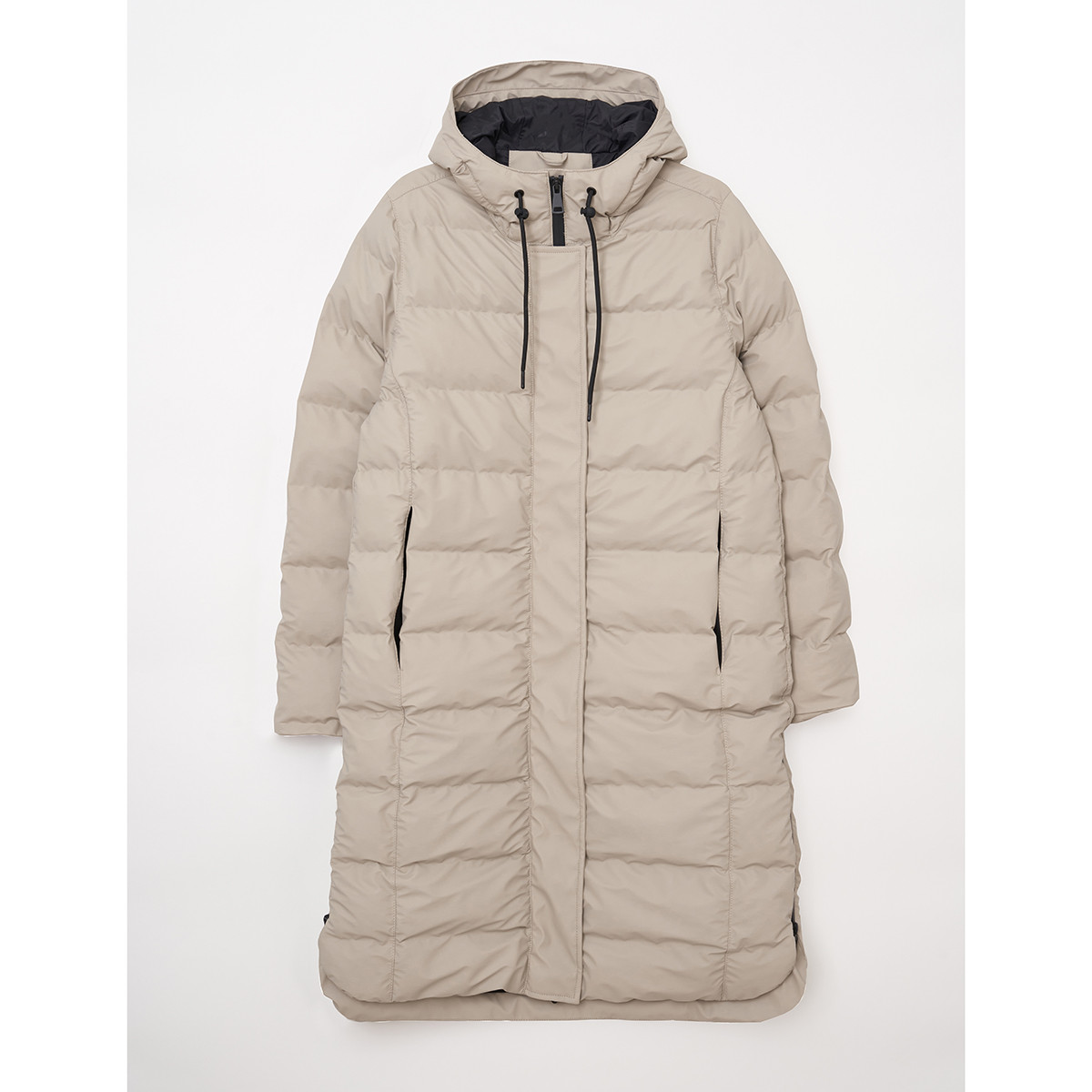Puddle Puffer Long Jacket Grey Kilkenny Design - Main Image