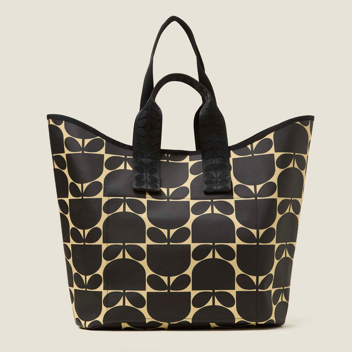 Orla Kiely Carryall Large Tote Block Flower Monochrome | Kilkenny